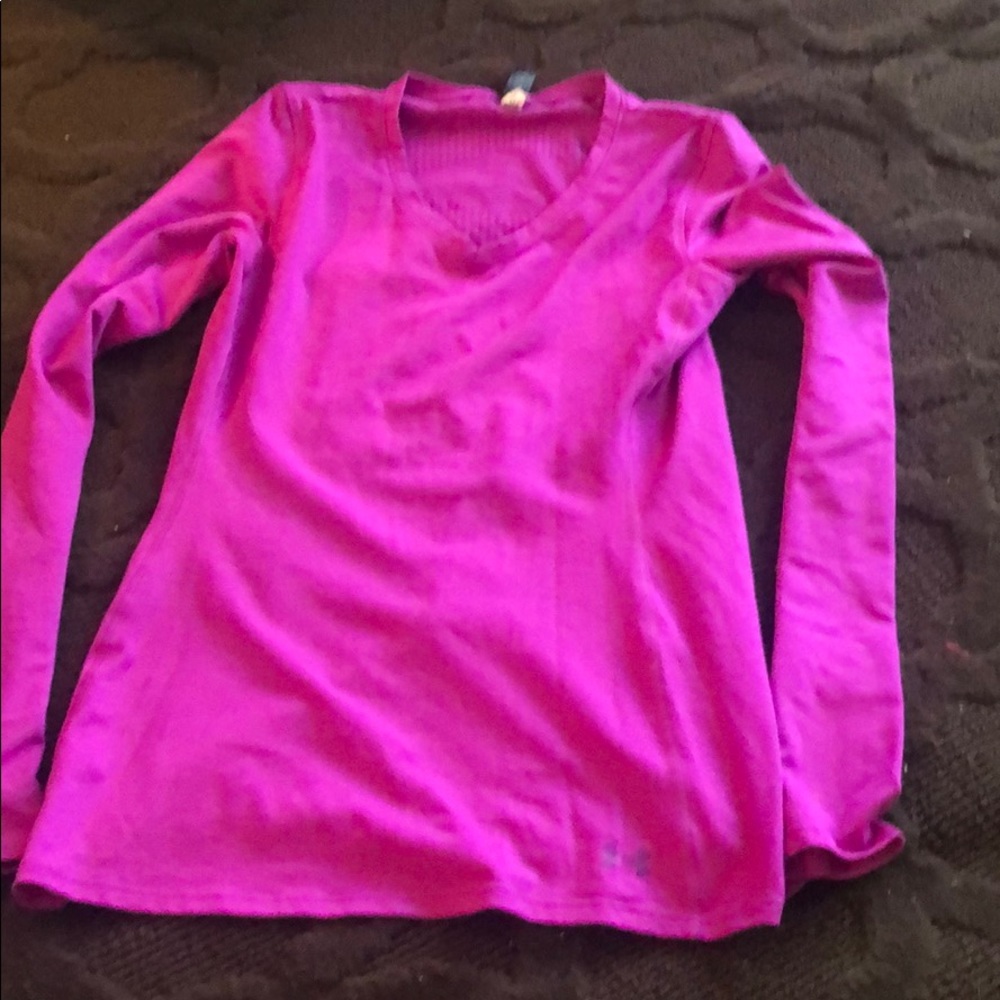 Long purple sleeve under armour